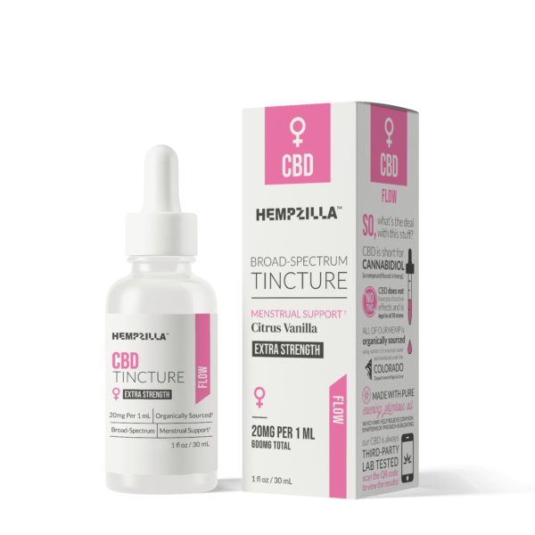 Hempzilla Citrus Vanilla CBD Tincture | Flow Formula