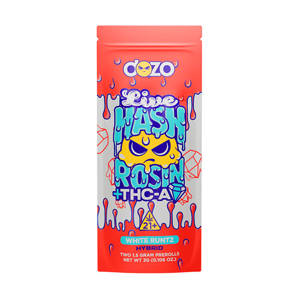 Dozo Live Hash Rosin + THC-A Diamond Prerolls | 3g