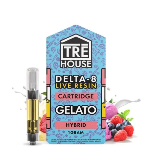 TRĒ House Live Resin Delta 8 Cartridge | 1g